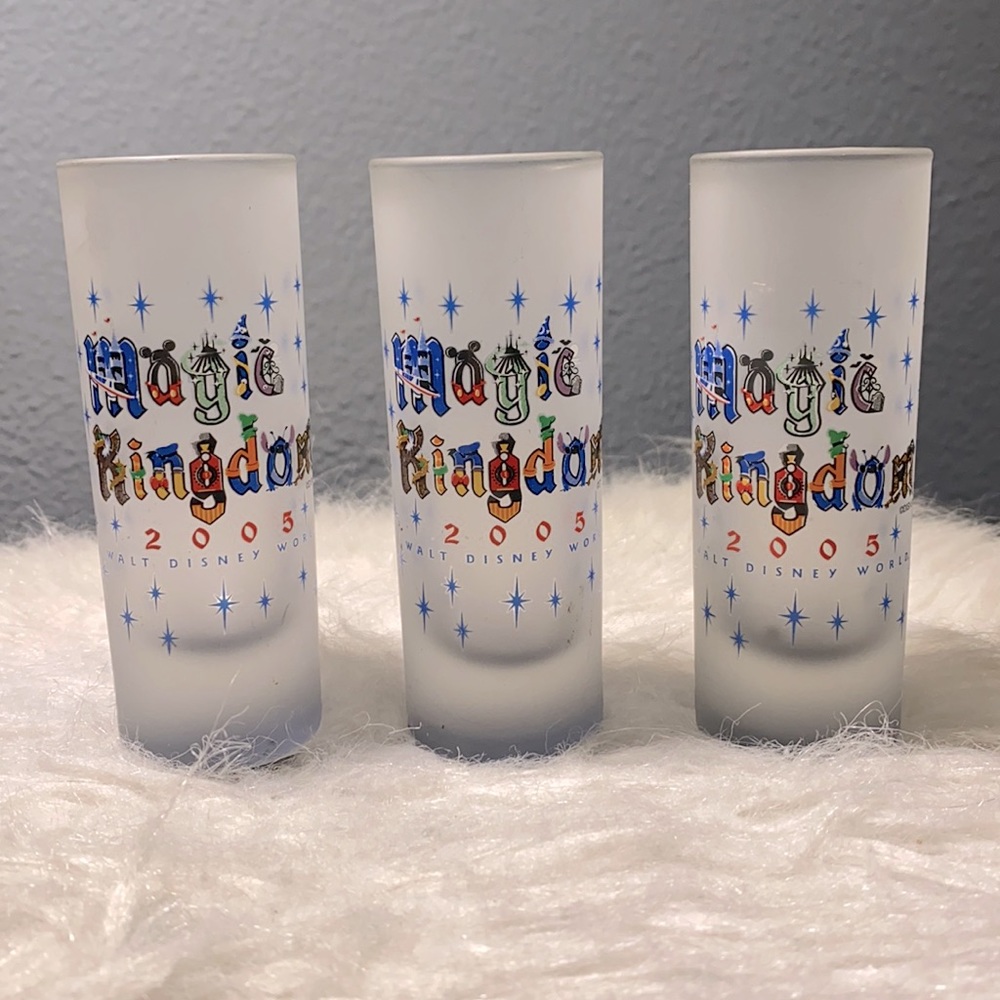 2005 Magic Kingdom Exclusive Shot Glasses SET of 3